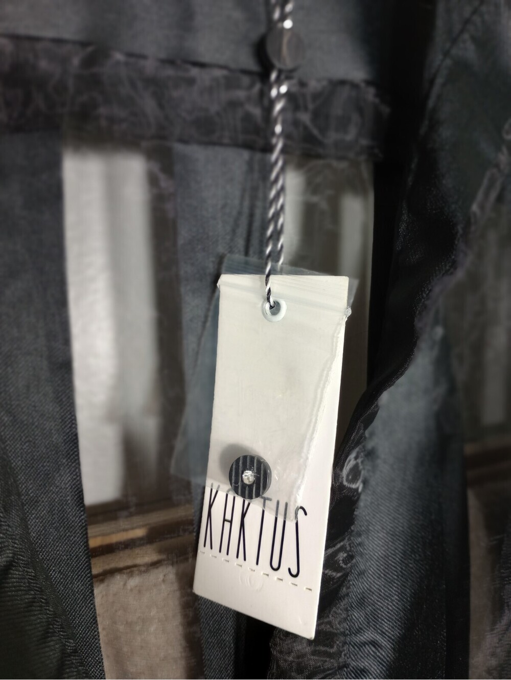 Kaktus Jacket Womens Black Stripe Sheer Organza Fairy Formal Event Artsy Gala XL - Picture 9 of 16